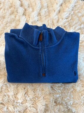 🎉Host Pick🎉Polo Ralph Lauren Men’s Royal Blue Quarter Zip Sweater Size XXL